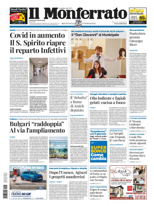 Il Monferrato - Edizione 76 del 14/10/2022